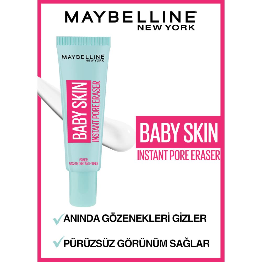 Maybelline Baby Skin Instant Pore Eraser Primer Makeup, Clear, 1 Count