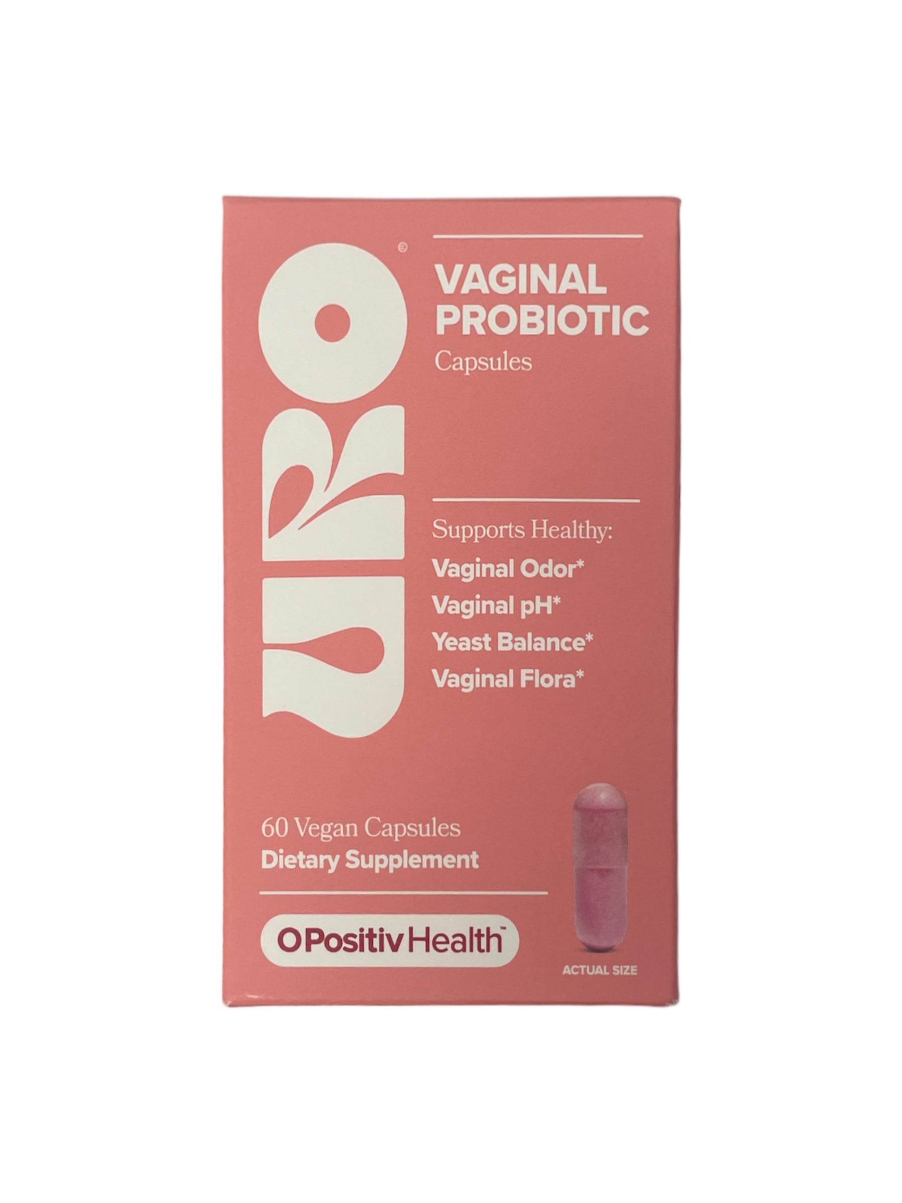 URO Vaginal Probiotic Capsules, 60 Count