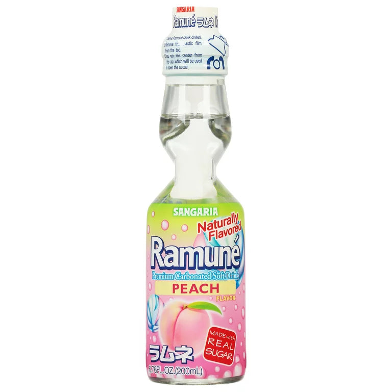 Sangaria Ramune Marble Soft Drink, 6.76 Fl Oz, Pack of 6