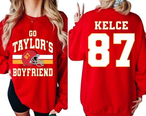 HHVintage Go Taylor's Boyfriend Sweatshirt, Kelce Sweatshirt, Game Day Sweater, Funny Football Sweatshirt, Football Fan Gift Shirt