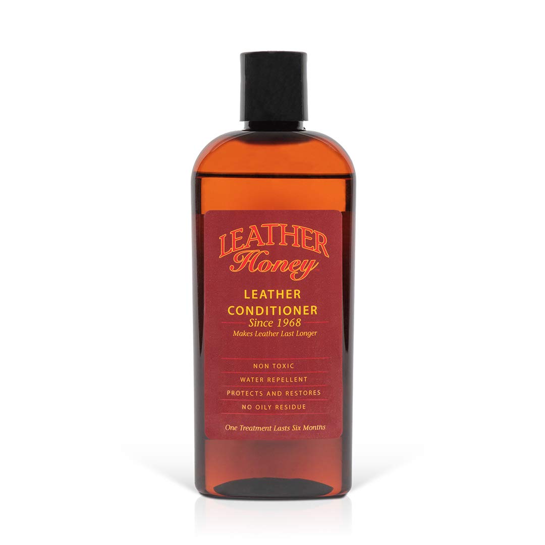 Leather Honey Leather Conditioner, the Best Leather Conditioner Since 1968, 8 Oz Bottle. For Use on Leather Apparel, Furniture, Auto Interiors, Shoes, Bags and Accessories. Non-Toxic and Made in the USA!