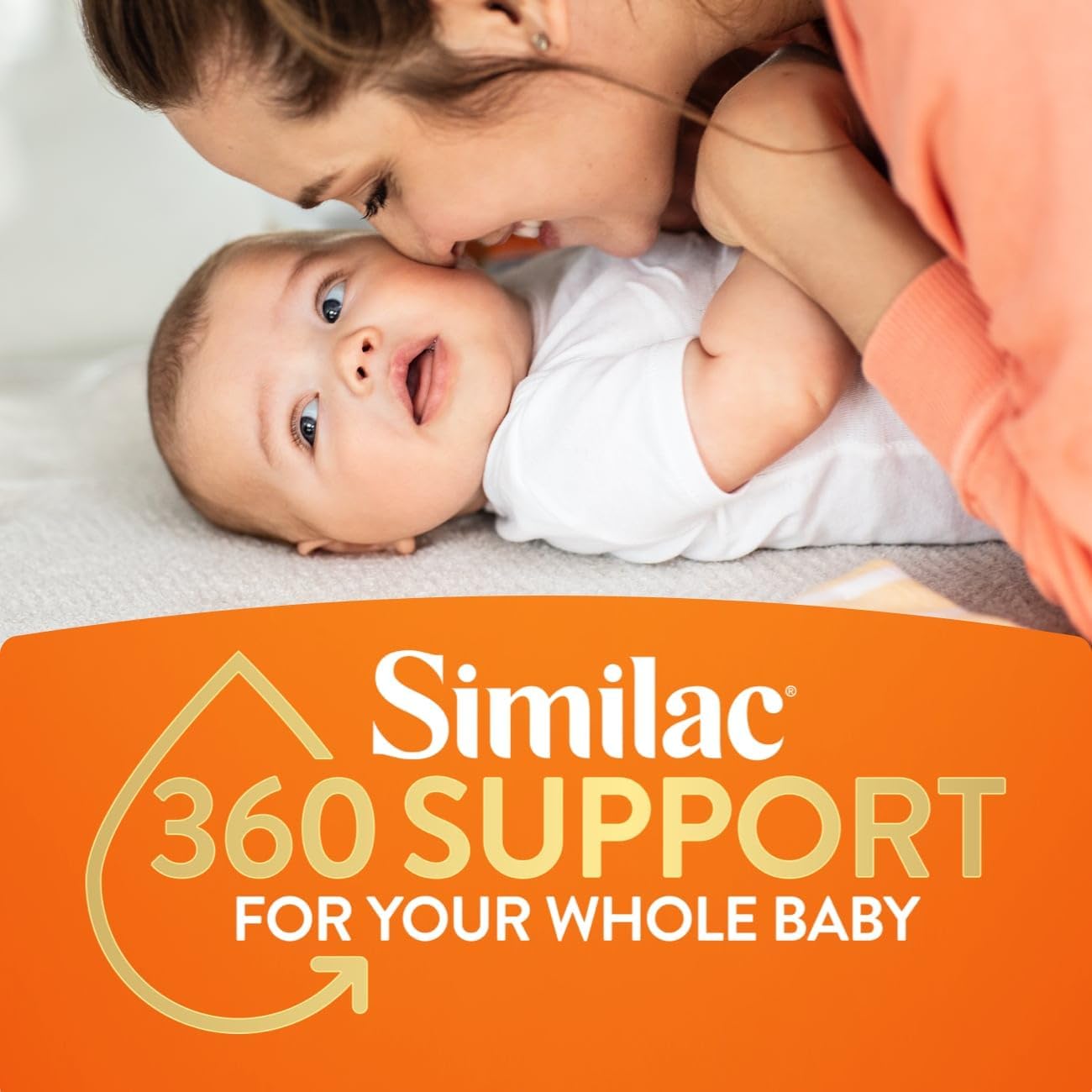 Similac 360 Total Care Sensitive Infant Formula, with 5 HMO Prebiotics, for Fussiness & Gas Due to Lactose Sensitivity, Non-GMO, Baby Formula Powder, 30.2-oz Can (Pack of 1)