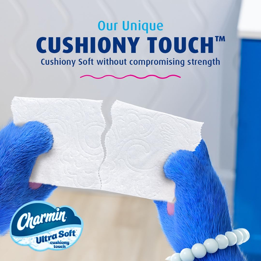 Charmin Ultra Soft Cushiony Touch Toilet Paper, 24 Family Mega Rolls = 123 Regular Rolls (Packaging May Vary)