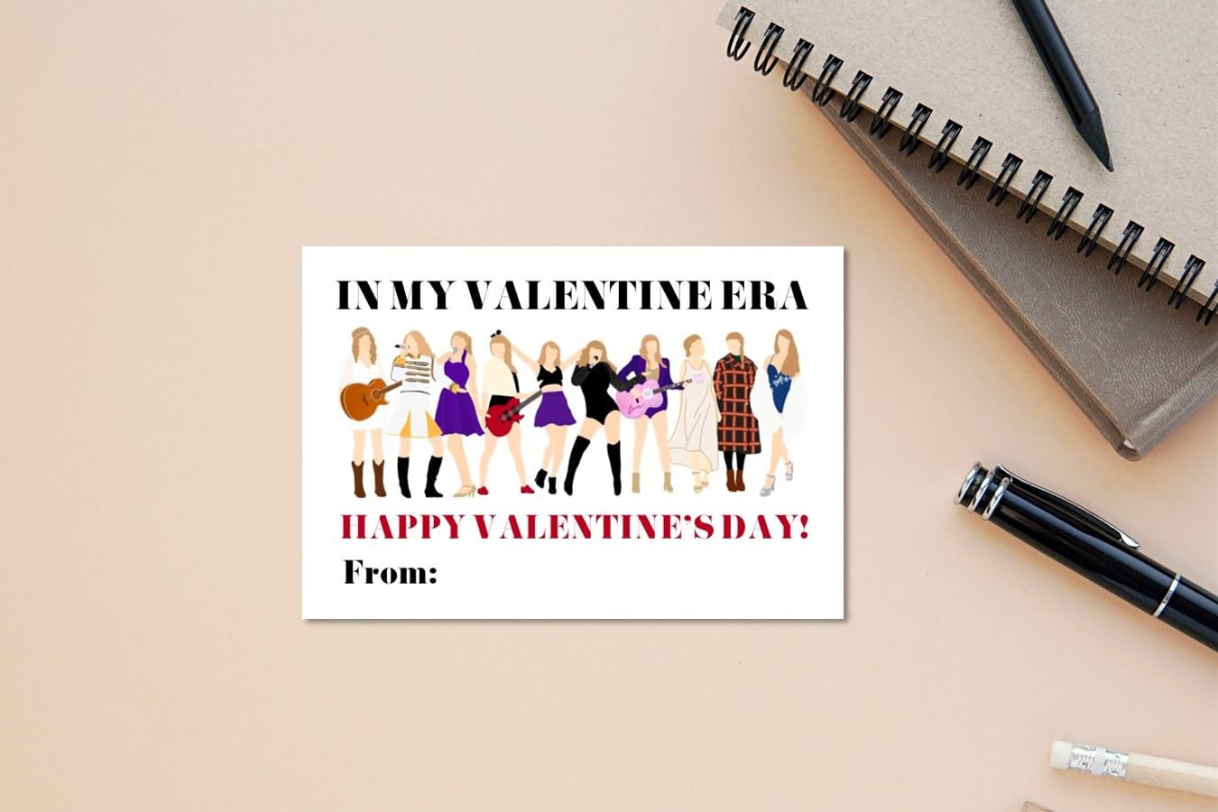 Swiftie Valentines Day Mini Cards - Classroom - Taylor Inspired - ts Friendship Gifts - Set of 24