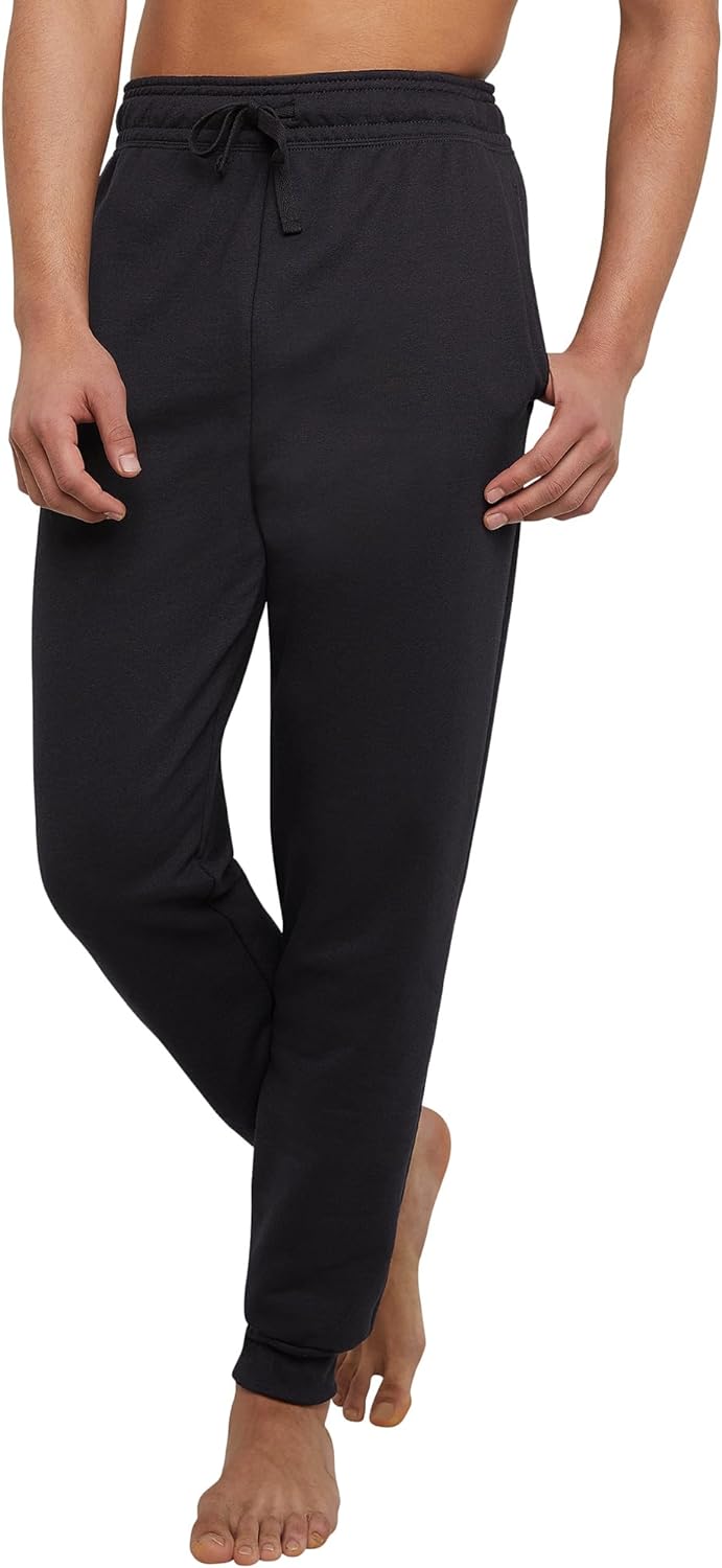 Hanes Men's EcoSmart Jogger Sweatpants, Men's Midweight Fleece Lounge Pants, 30.5"