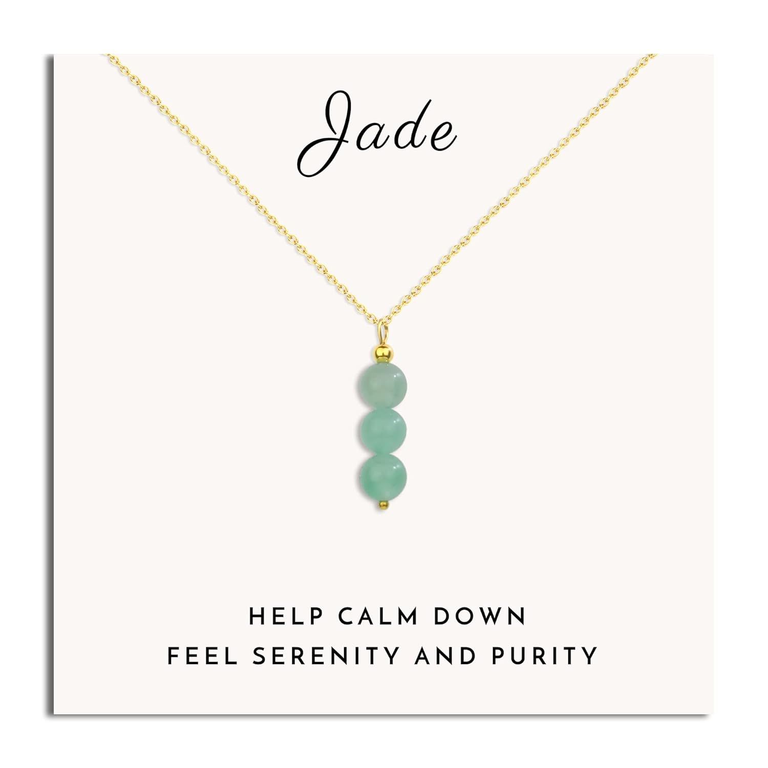 SmileBelle Jade Necklace for women green jewelry as Valentines Day Gifts Necklace, crystal necklace with jade beads, green necklace crystal pendant necklace as birthday gifts ideas for adults women