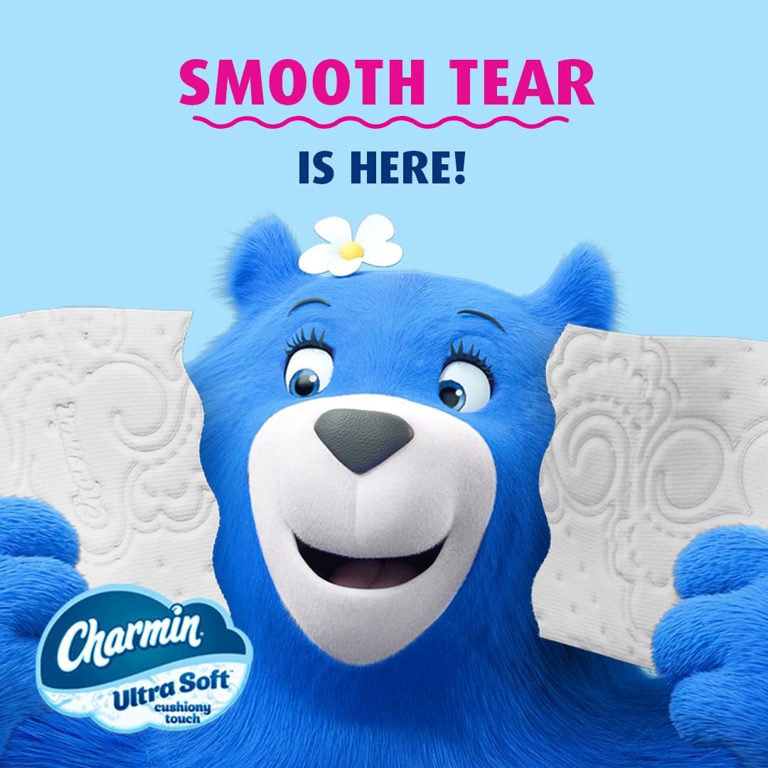 Charmin Ultra Soft Cushiony Touch Toilet Paper, 24 Family Mega Rolls = 123 Regular Rolls (Packaging May Vary)