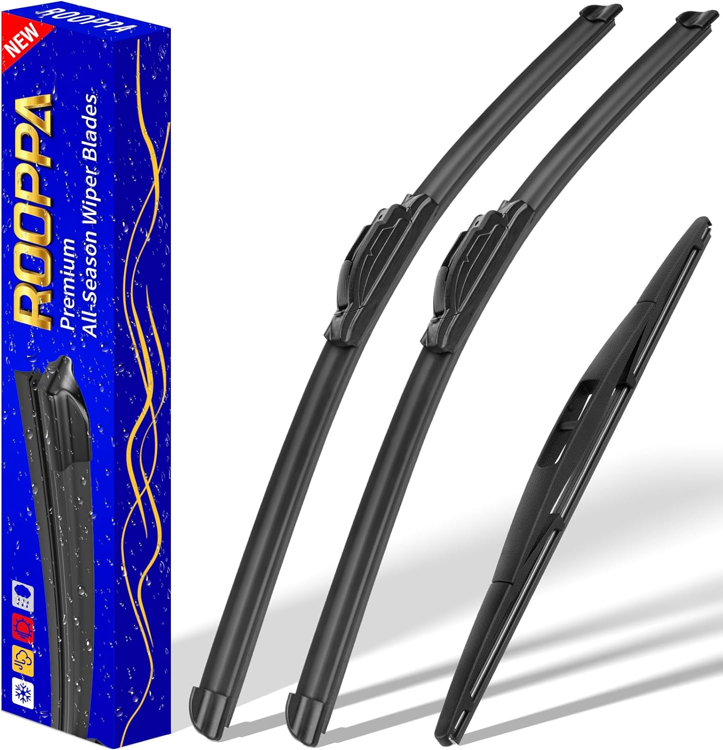 3 wipers Replacement for 2012-2018 Subaru Forester/2015-2019 Subaru Outback, Windshield Wiper Blades Original Equipment Replacement - 26"/17"/14" (Set of 3) U/J HOOK