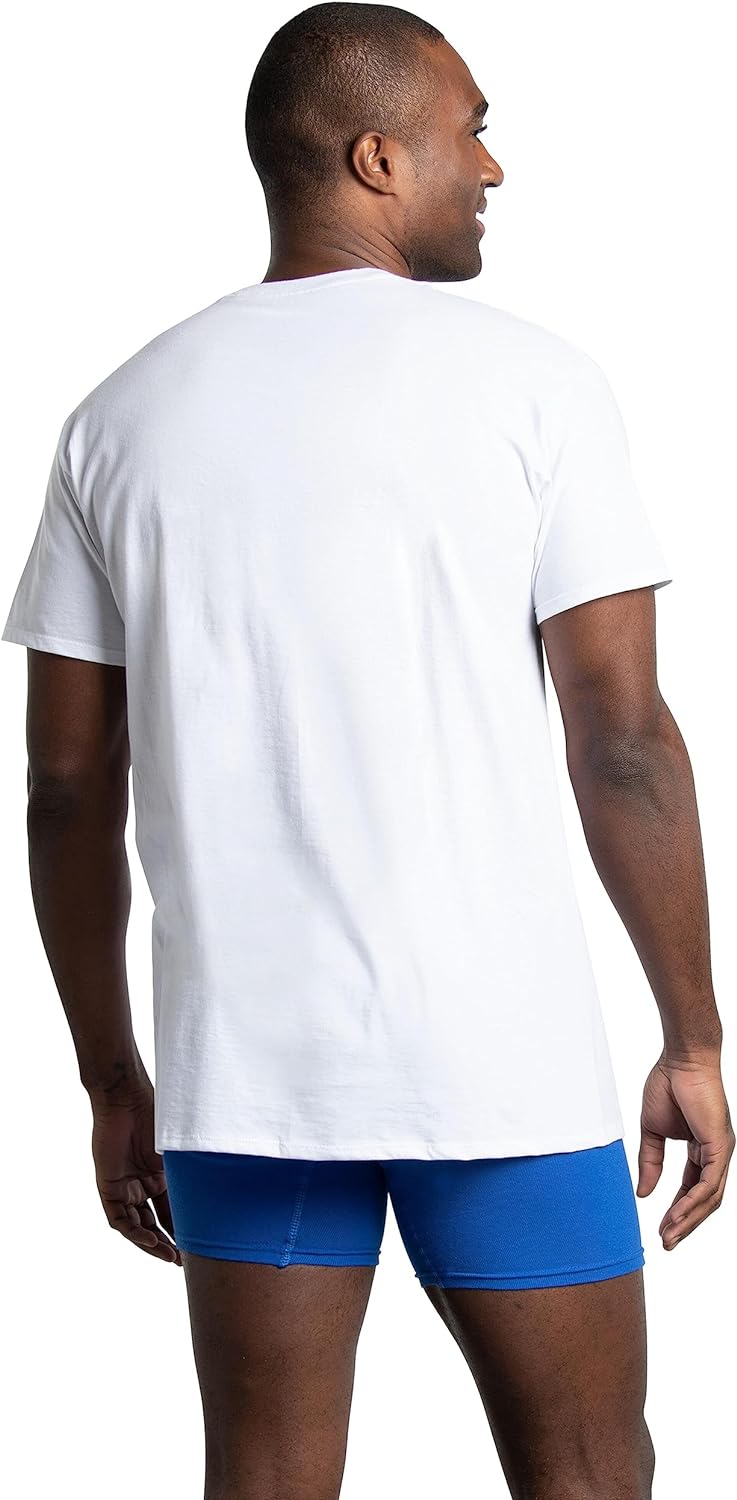 Fruit of the Loom Men's Eversoft Cotton Stay Tucked Crew T-Shirt