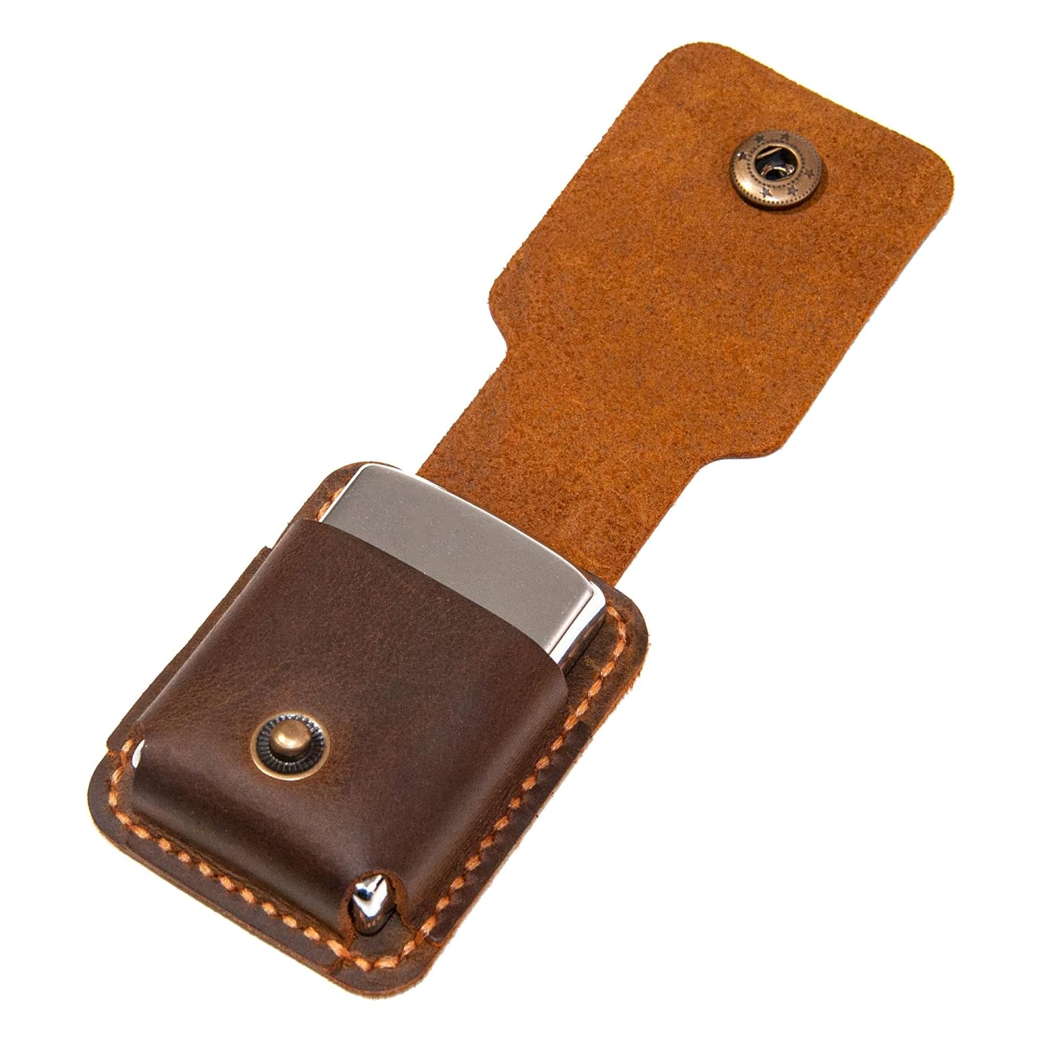 Personalized Leather Lighter Case, Handmade Leather Lighter Case for Men, for Leather Zippo Cover, Engraved Leather Lighter Holder Belt Case, Birthday Gift for Him or Her
