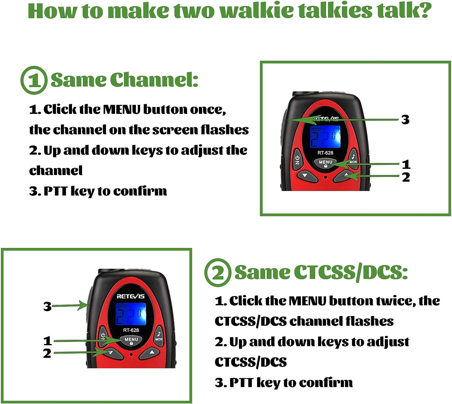 Retevis RT628 Walkie Talkies for Kids,Toys Gifts for 3-14 Years Old Boys Girls,Long Range 2 Way Radio 22CH VOX,Birthday Gift,Family Walkie Talkie for Camping Hiking Indoor Outdoor