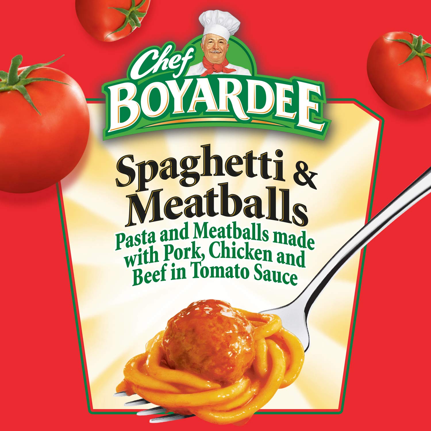 Chef Boyardee Spaghetti and Meatballs, 14.5 Oz Cans, Pack of 4
