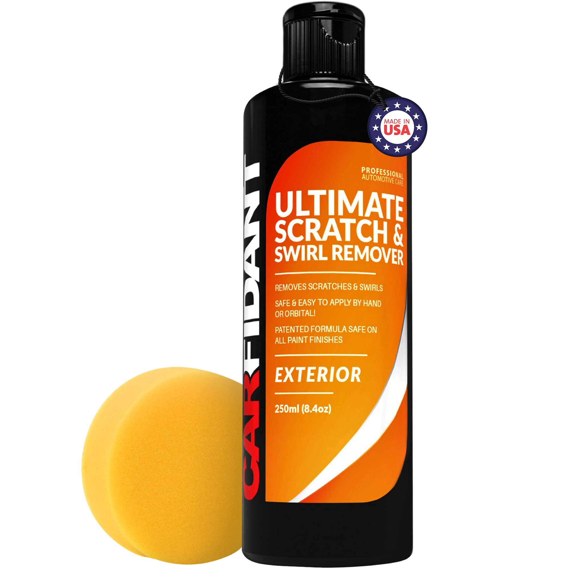 Carfidant Scratch and Swirl Remover - Car Scratch Remover for Deep Scratches with Buffer Pad, Scratch Remover for Vehicles Repair Paint Any Color - Rubbing Compound for Cars