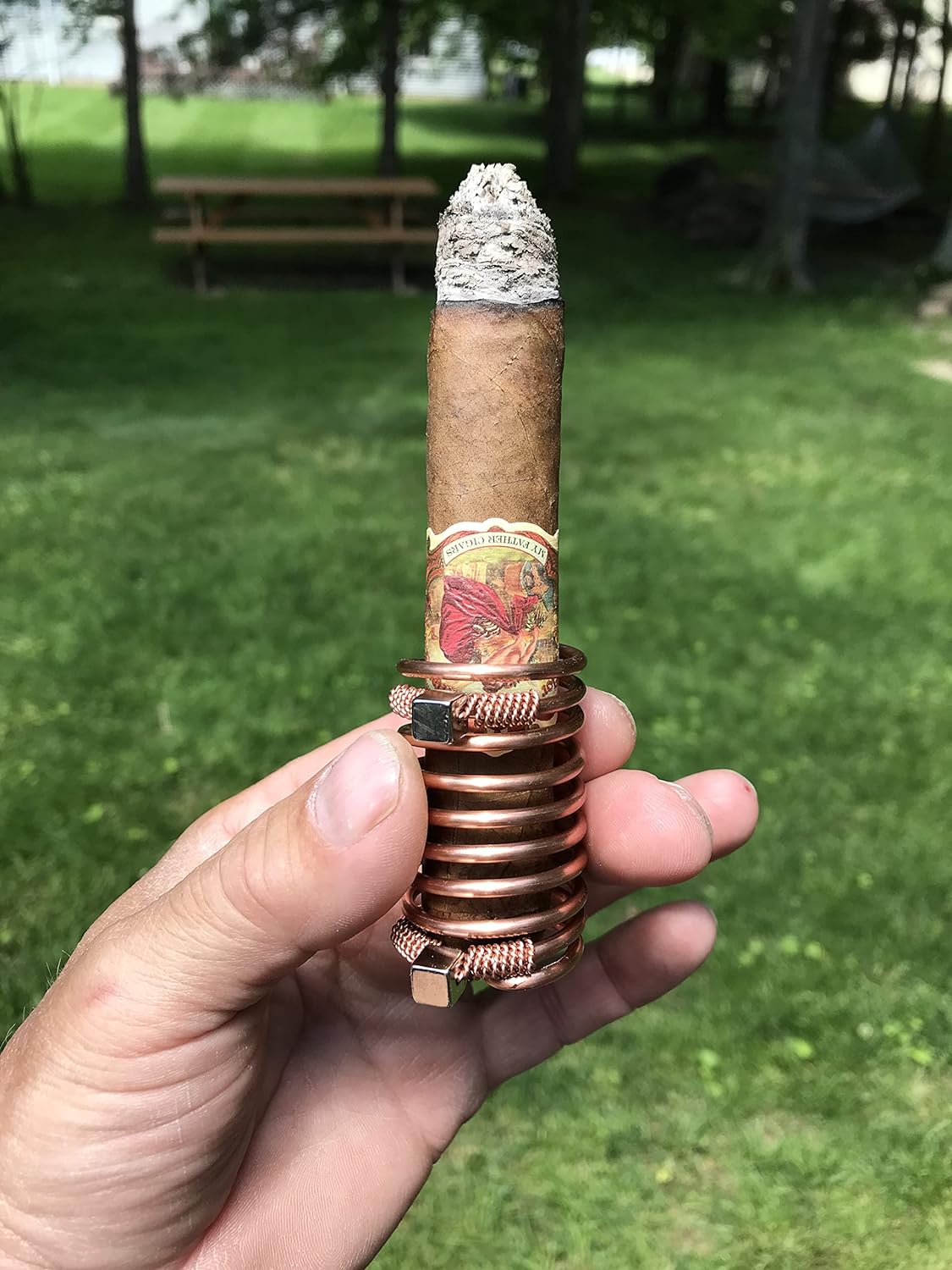 Cigar Holder for Golf Cart - Handmade Copper