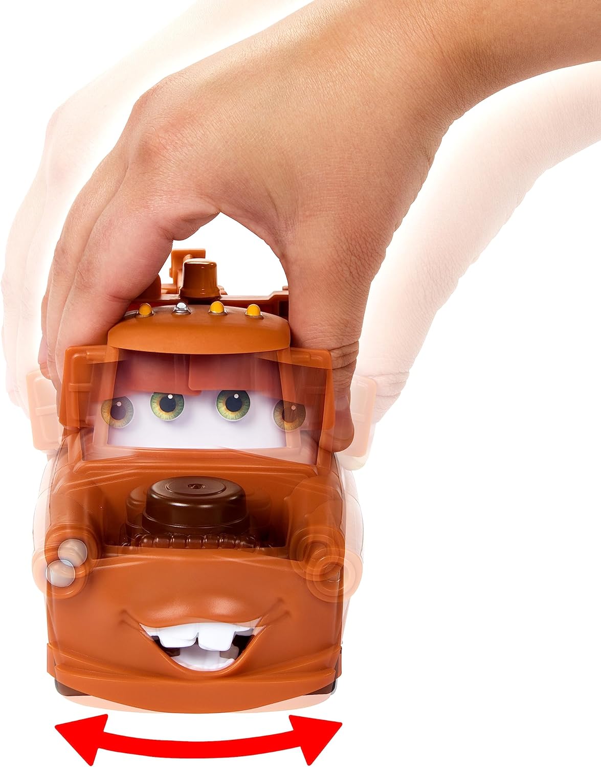 Mattel Disney Pixar Cars Toy Cars & Trucks, Moving Moments Mater Vehicle with Moving Eyes & Mouth (Amazon Exclusive)