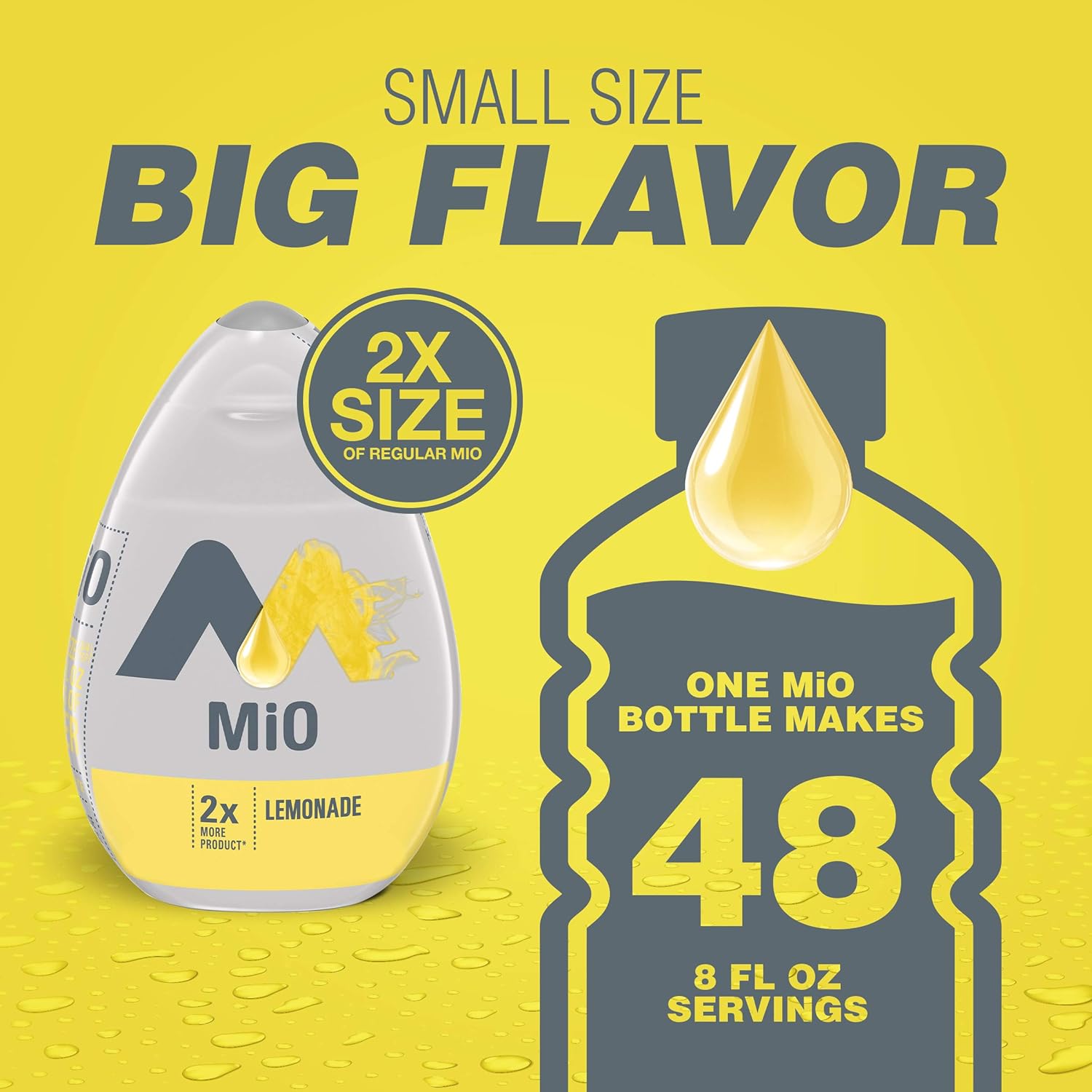 MiO Sugar-Free Lemonade Naturally Flavored Liquid Water Enhancer 1 Count 3.24 fl oz