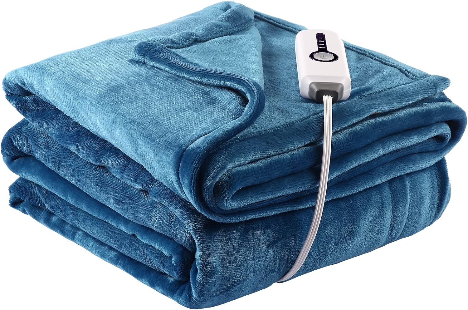 Electric Heated Throw Blanket Full Size 72" x 84", 4 Levels Fast Heating & Machine Washable, Full Body Warming Soft Flannel Sofa Bed Blankets with Auto-Off Overheating Protection 10h Timer, Teal