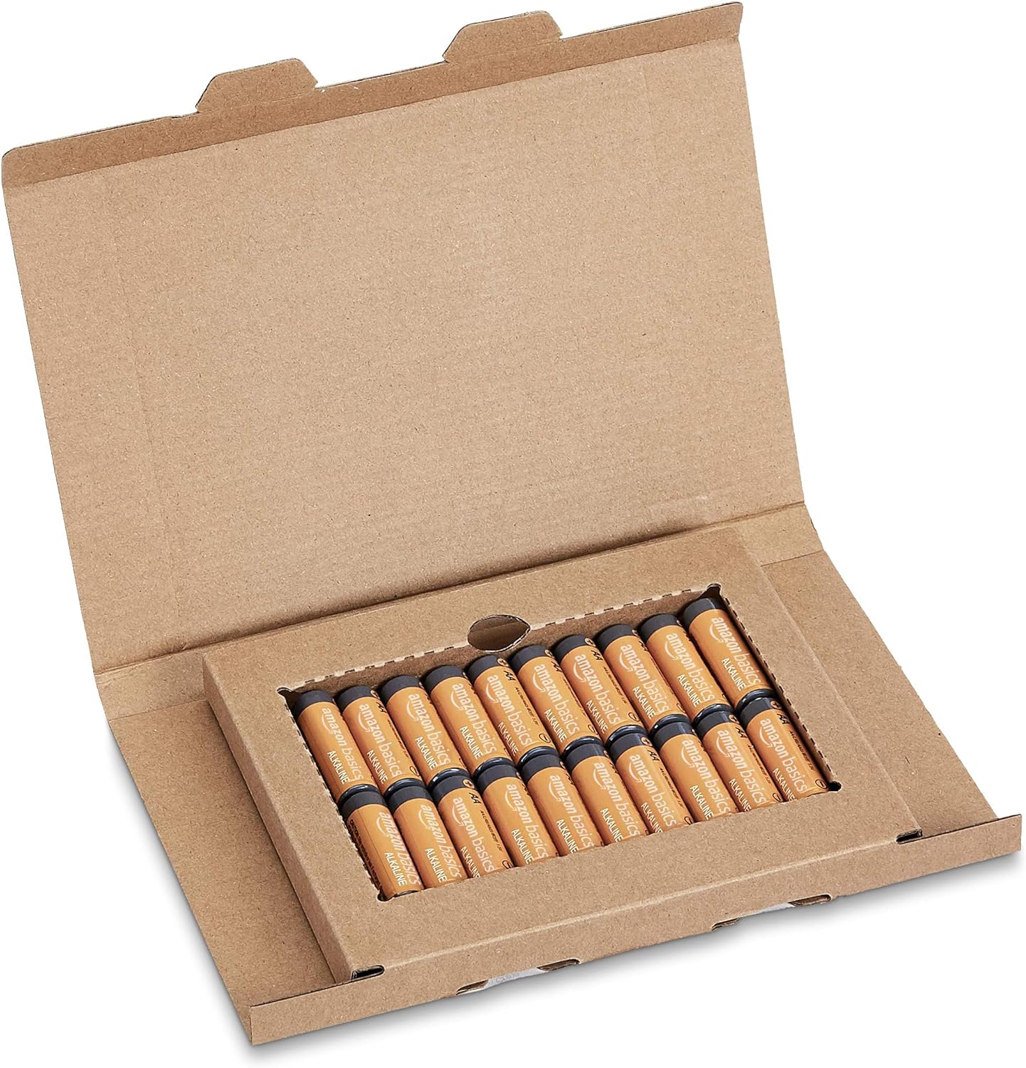 Amazon Basics 20-Pack AA Alkaline High-Performance Batteries, 1.5 Volt, 10-Year Shelf Life