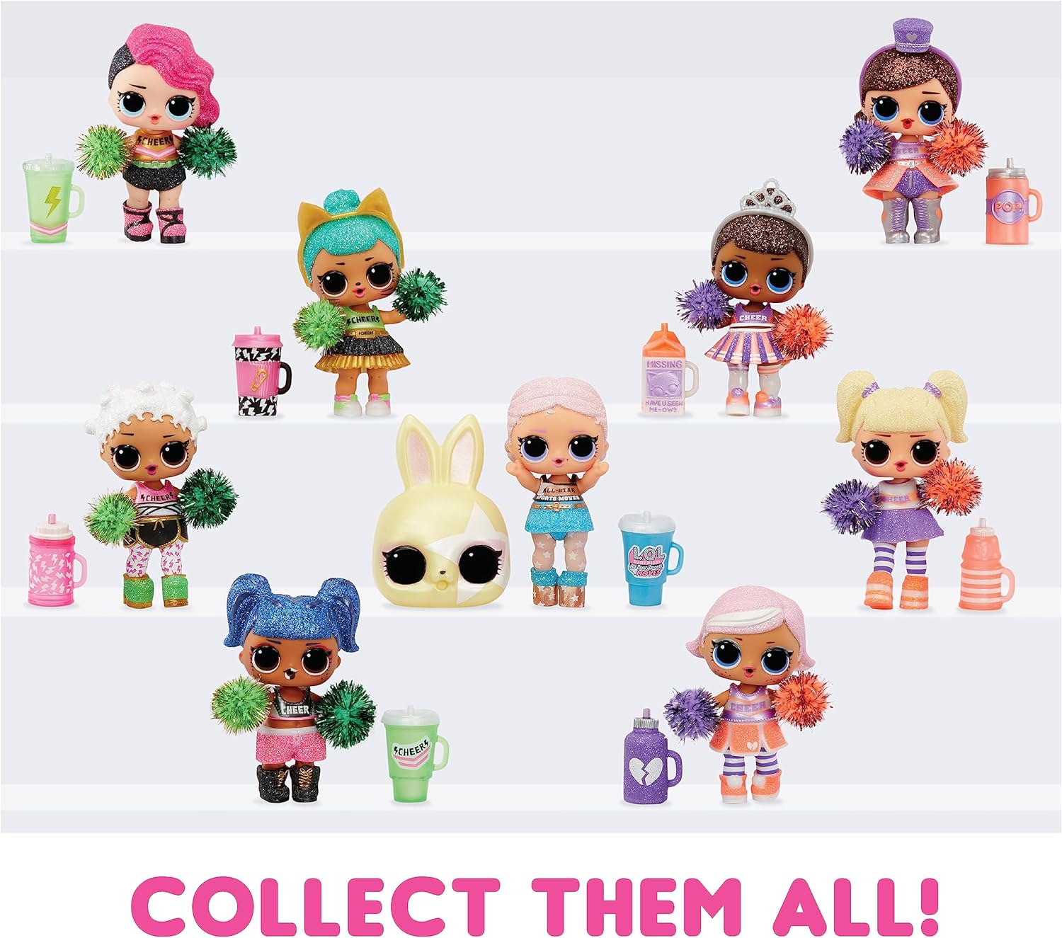 L.O.L. Surprise! All Star Sports Moves - Cheer- Surprise Doll, Theme, Cheerleading Dolls, Mix and Match Outfits, Shoes, Accessories, Limited Edition Collectible Doll Gift Girls Age 4+