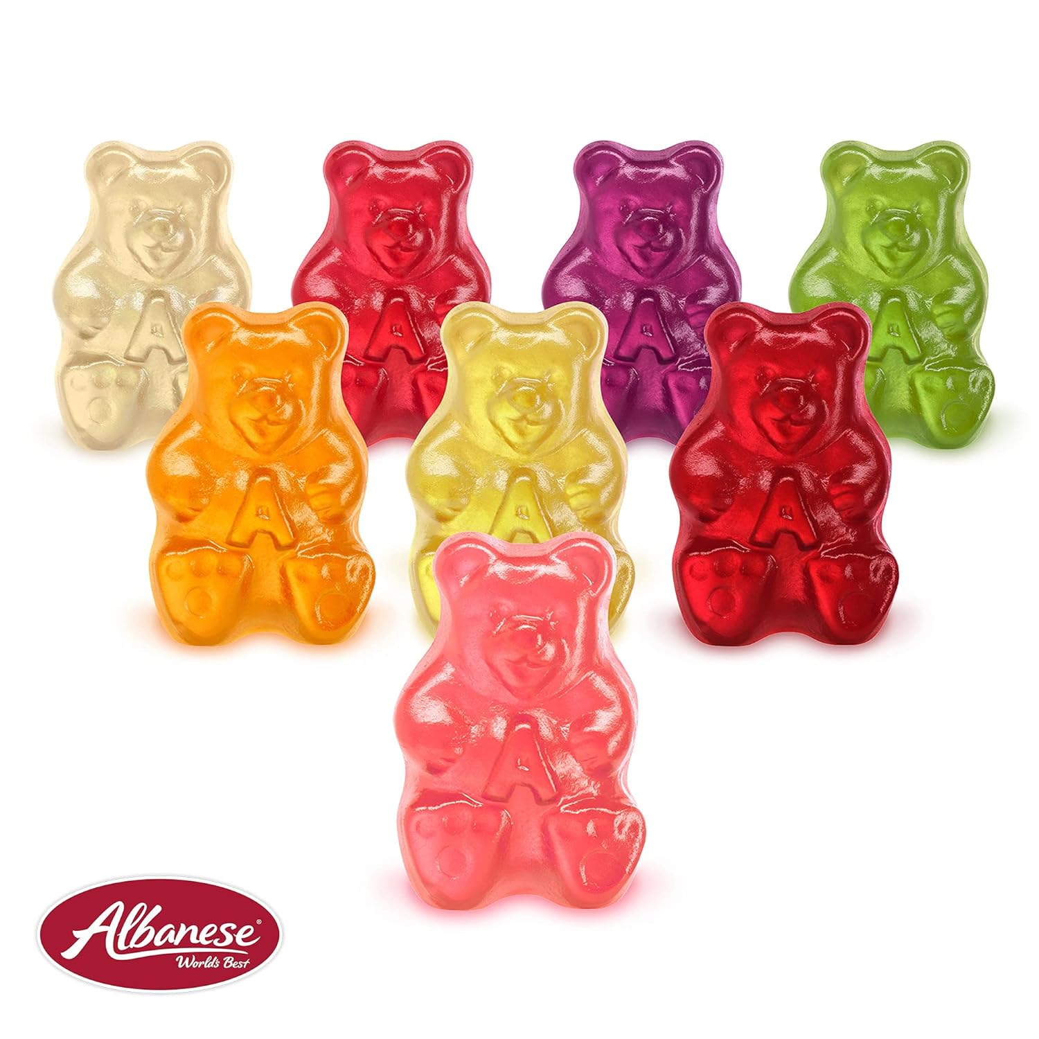 Albanese World's Best Ultimate 8 Flavor Gummi Bears, 25oz Bag of Easter Candy, Great Easter Basket Stuffers