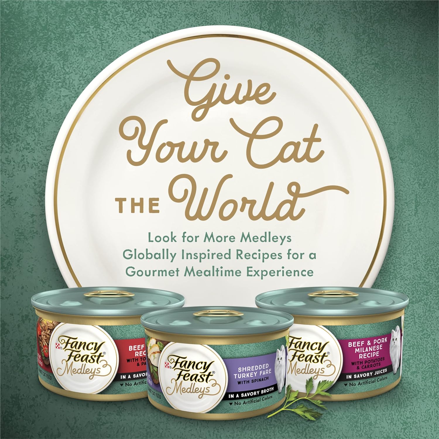Purina Fancy Feast Wet Cat Food Medleys Florentine Wet Cat Food Variety Pack, 12 Count (Pack of 2)
