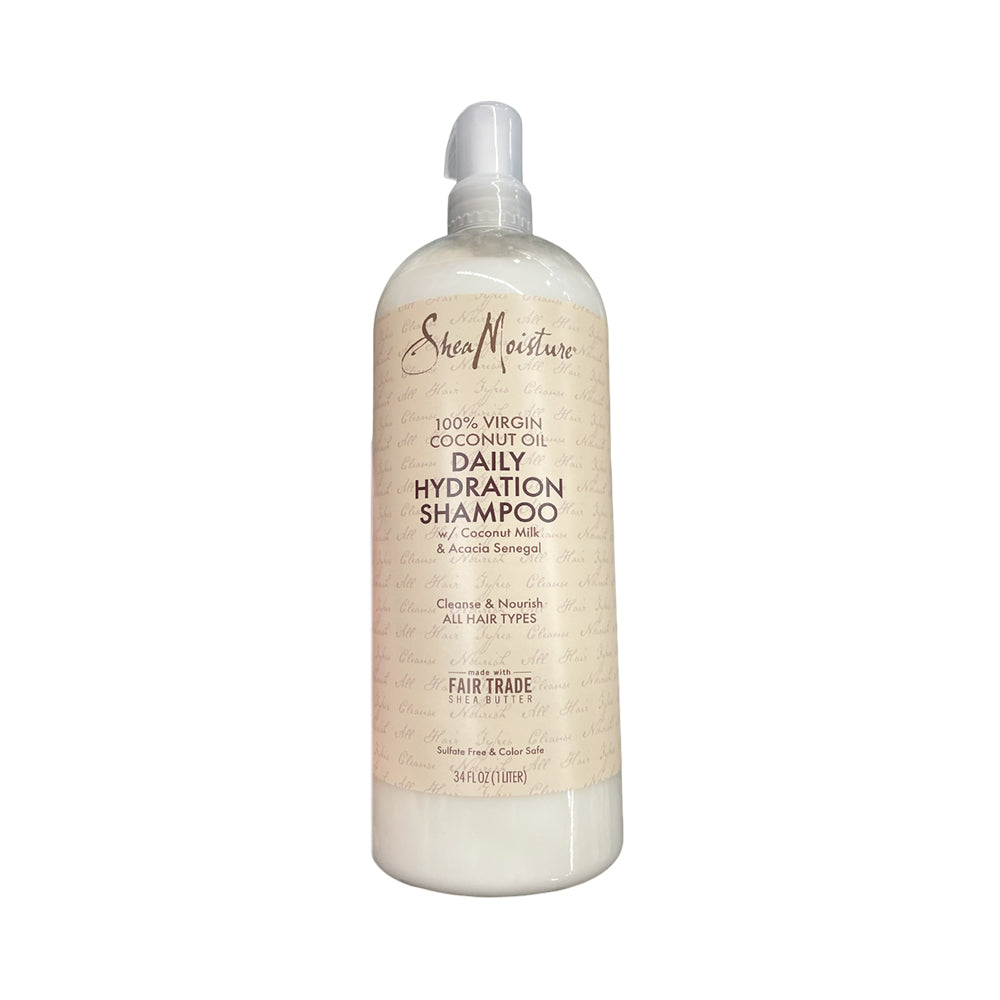 Shea Moisture 100% Virgin Coconut Oil Daily Hydration Shampoo, 34 oz