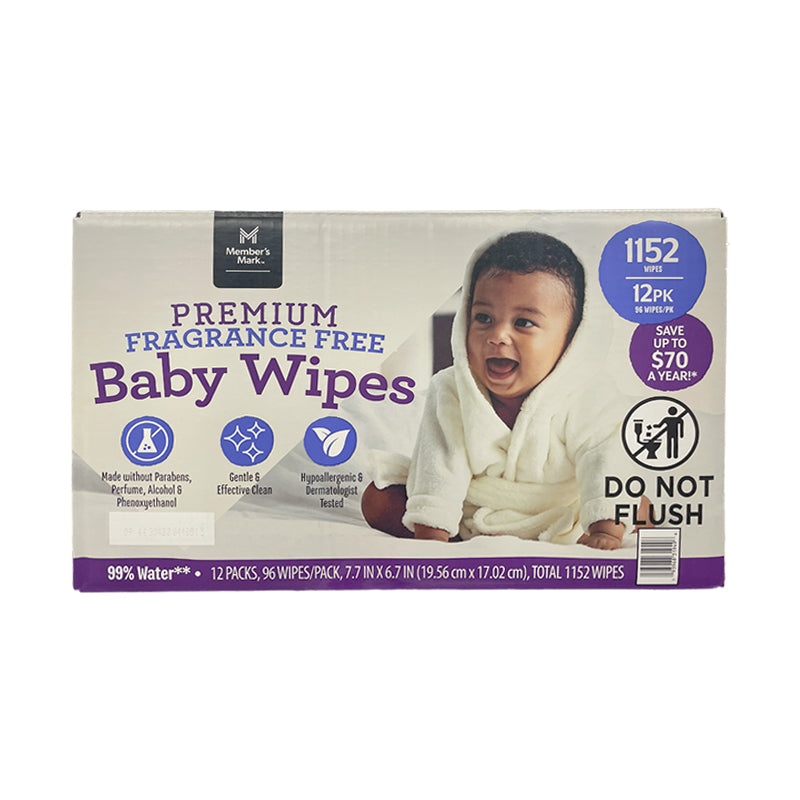 Member's Mark Premium Fragrance Free Baby Wipes