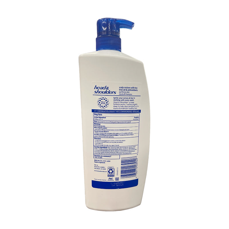 Head & Shoulders Pyrithione Zinc Dandruff Shampoo Scalp Restore, 38.8 oz