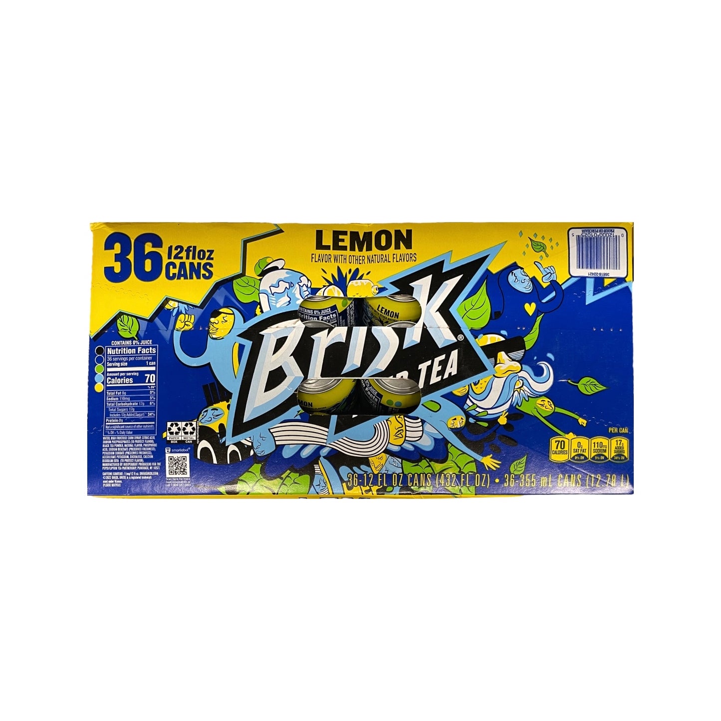 Brisk Iced Tea, Lemon (36 Count)