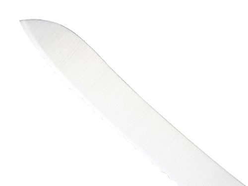 Mercer Culinary M23210 Millennia Black Handle, 10-Inch Wide Wavy Edge, Bread Knife