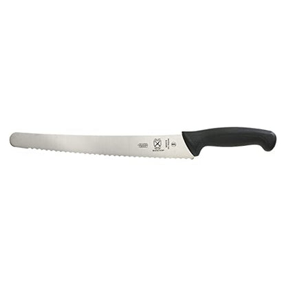 Mercer Culinary M23210 Millennia Black Handle, 10-Inch Wide Wavy Edge, Bread Knife