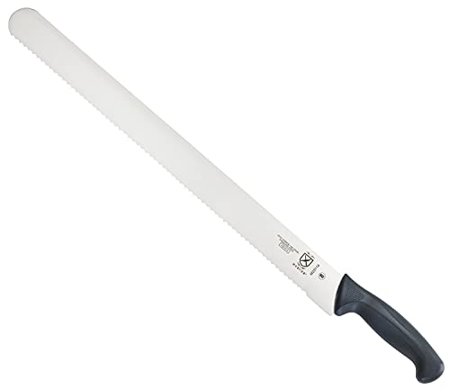 Mercer Culinary M23210 Millennia Black Handle, 10-Inch Wide Wavy Edge, Bread Knife