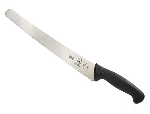 Mercer Culinary M23210 Millennia Black Handle, 10-Inch Wide Wavy Edge, Bread Knife