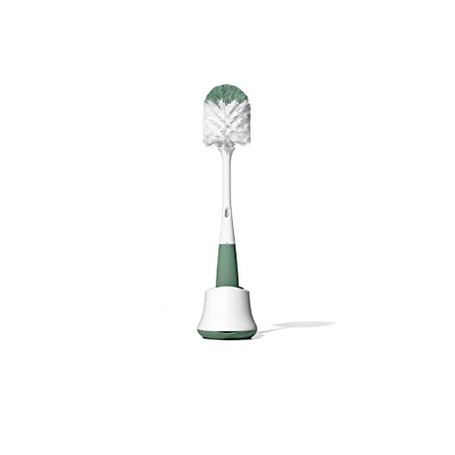 OXO Tot Bottle Brush with Nipple Cleaner and Stand - Gray