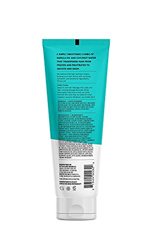 Acure Simply Smoothing Conditioner - & Marula Oil | 100% Vegan | Performance Driven Hair Care | Smooths & Reduces Frizz | White/Blue, Coconut Water, 8 Fl.Oz