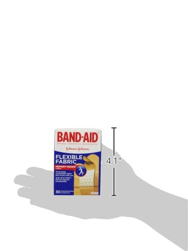 Band-Aid Brand Flexible Fabric Adhesive Bandages for Wound Care and First Aid, All One Size, 100 Count