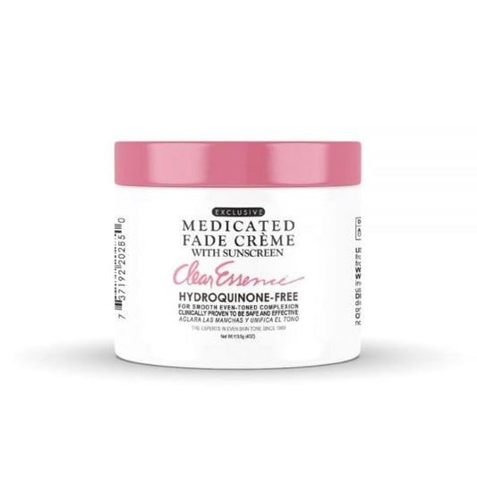 Clear Essence Exclusive Medicated Fade Creme With Sunscreen - Fade Cream For Dark Spots - Beauty Cream for Glowing Skin Complexion - Skin Care (4 Oz.)