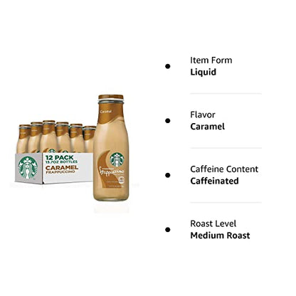 Starbucks Frappuccino Coffee Drink, Mocha, 13.7 fl oz Bottles (12 Pack)