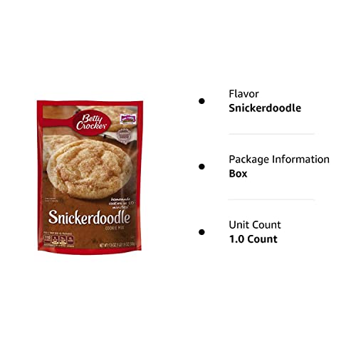 Betty Crocker Peanut Butter Cookie Mix, Makes twelve (12) 2-inch Cookies, 7.2 oz.