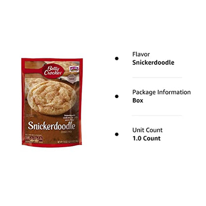 Betty Crocker Peanut Butter Cookie Mix, Makes twelve (12) 2-inch Cookies, 7.2 oz.