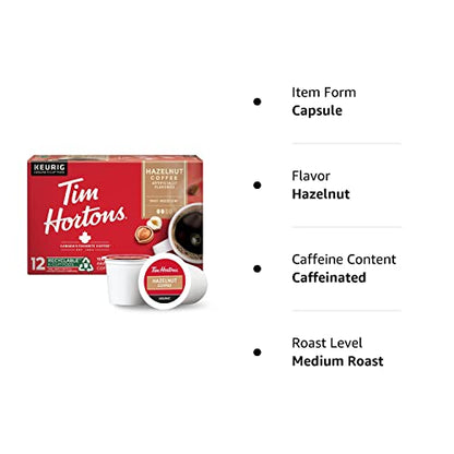 Tim Hortons Original Blend, Medium Roast Coffee, Single-Serve K-Cup Pods Compatible with Keurig Brewers, 24 Count(Pack of 1)(Packaging may vary)