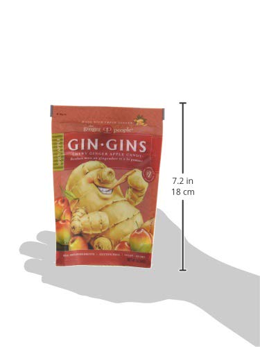 GIN GINS Original Ginger Chews by The Ginger People – Anti-Nausea and Digestion Aid, Individually Wrapped Healthy Candy – Original Flavor, 3 Oz Bag (Pack of 1)