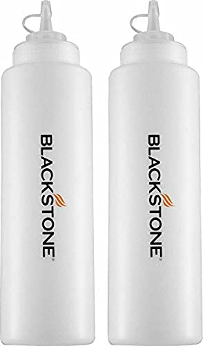 Blackstone 5071 32 oz Plastic Squeeze Bottle Set with Twisting Lids, 2-Pack