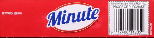 Minute White Rice, Instant White Rice for Quick Dinner Meals, 72-Ounce Box