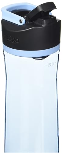 Contigo AUTOSEAL Cortland 24oz Water Bottle, BPA-Free Plastic, Spill, Leak-Proof Lid, and Carry Handle, Dishwasher Safe, Spirulina, 24 Ounce (Pack of 1)