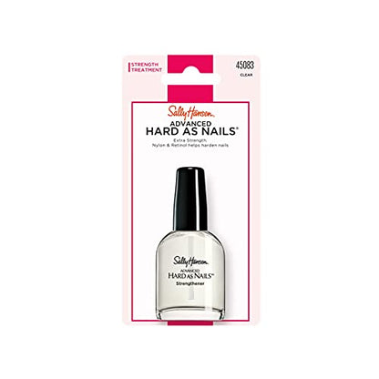 Sally Hansen Advanced Hard as Nails™, Clear Nail Strengthener, Includes Retinol and Nylon, Nourishing