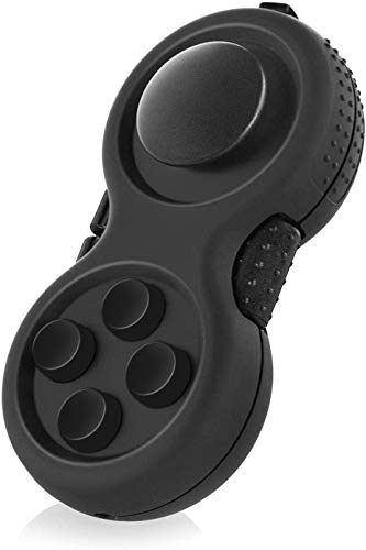 WTYCD Original Fidget Toy Game, Rubberized classical Controller Fidget Concentration Toy with 8-Fidget Functions and Lanyard - Excellent for Relieving Stress and Anxiety