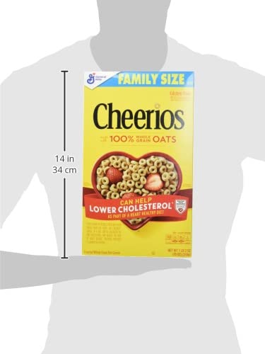 Honey Nut Cheerios Heart Healthy Cereal Cup, 1.8 OZ Single Serve Cereal Cup (Pack of 12)