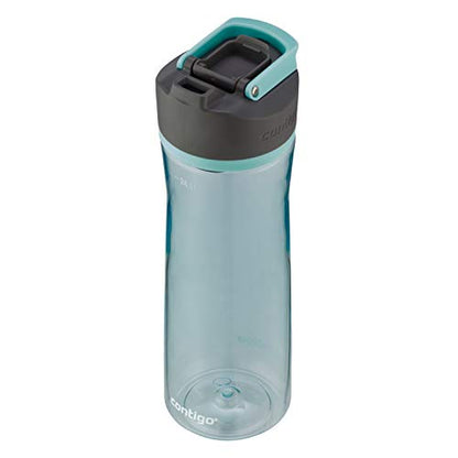 Contigo AUTOSEAL Cortland 24oz Water Bottle, BPA-Free Plastic, Spill, Leak-Proof Lid, and Carry Handle, Dishwasher Safe, Spirulina, 24 Ounce (Pack of 1)