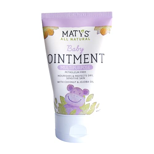 Matys Multipurpose Baby Ointment, All Over Gentle Skin Protection for Newborns & Up, Soothes Dry Irritated Skin, Diaper Area, Dry Scalp, Drool Irritation, Petroleum Free, Fragrance Free, 10 oz tub